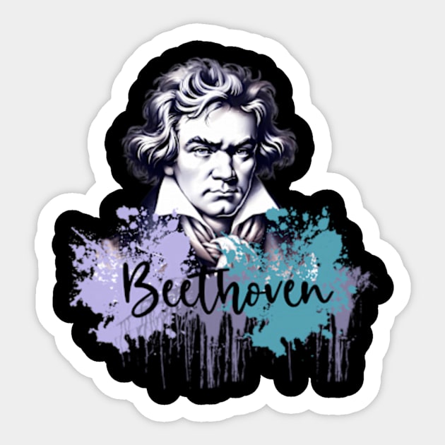 Beethoven Sticker by binchudala